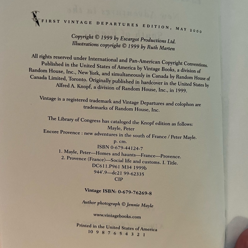 3 for $15: Peter Mayle’s Encore Provence: New Adventures in the South of France - Picture 3 of 4